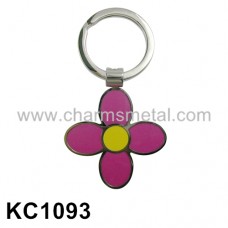 KC1093 - Flower With Enamel Key Chain